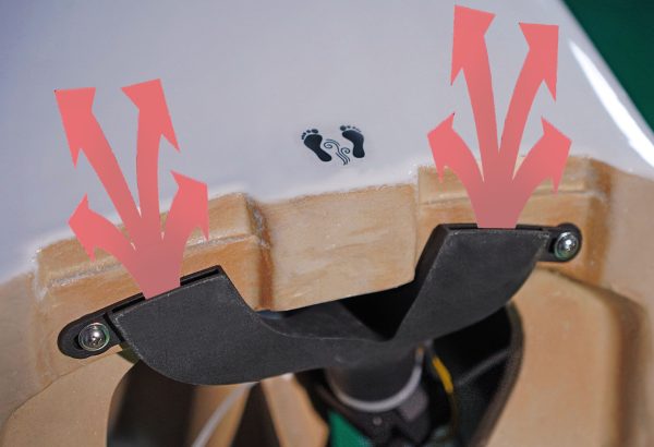 STA 783 Foot Warmer vent set-up